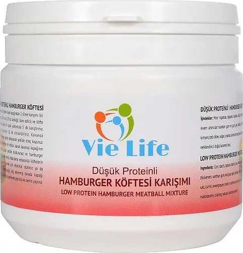 VİE LİFE Düşük Proteinli Hamburger Köftesi Karışımı