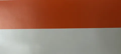 Turuncu Beyaz Çizgili 450 gr Polyester Branda