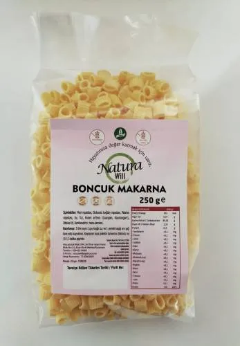 NATURA WİLL DÜŞÜK PROTEİNLİ BONCUK MAKARNA 250 g