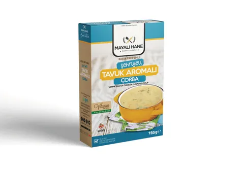 Mayalı Hane Düşük Proteinli Şehriyeli Tavuk Aromalı Çorba 160gr