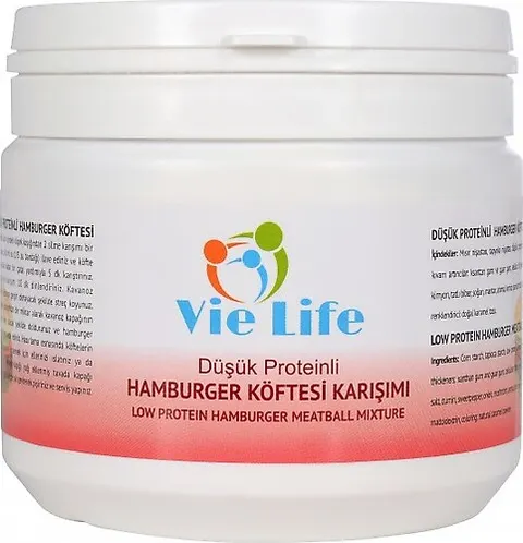 VİE LİFE Düşük Proteinli Hamburger Köftesi Karışımı