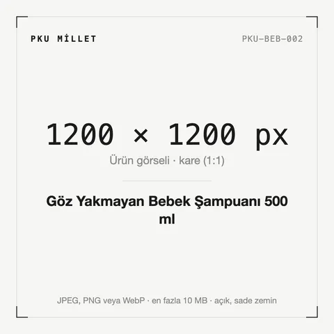 Göz Yakmayan Bebek Şampuanı 500 ml