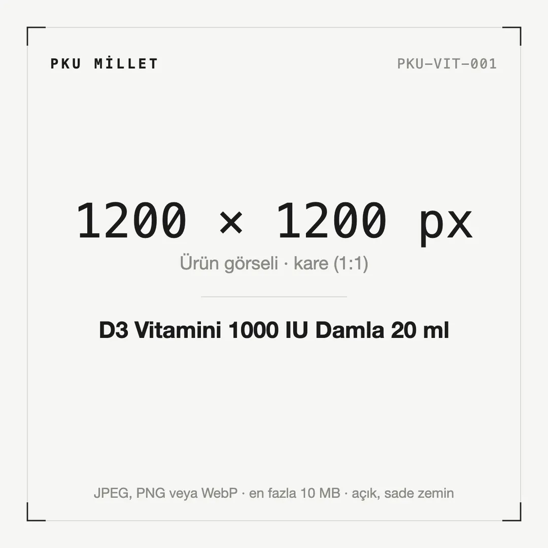 D3 Vitamini 1000 IU Damla 20 ml