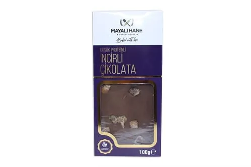 Mayalı Hane Düşük Proteinli İncirli Çikolata 100 gr