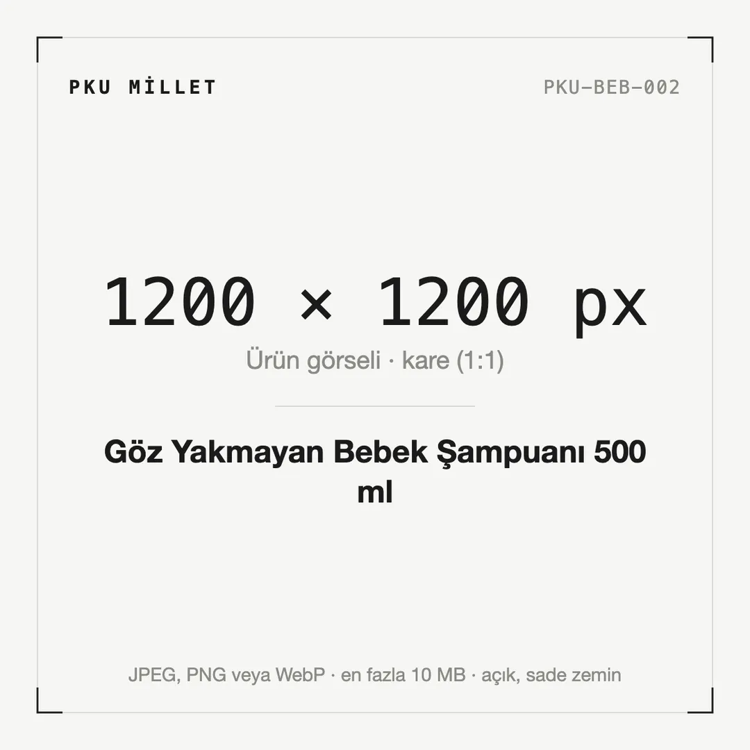 Göz Yakmayan Bebek Şampuanı 500 ml