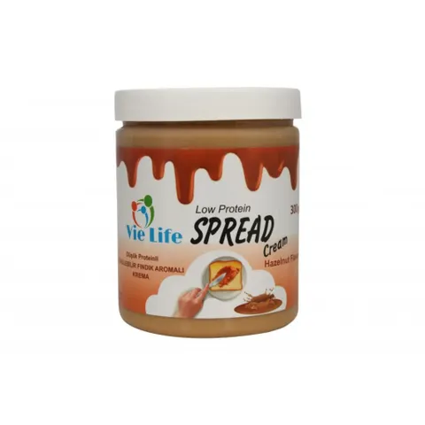 VİE LİFE Düşük Proteinli Fındık Aromalı Krema 300 Gr
