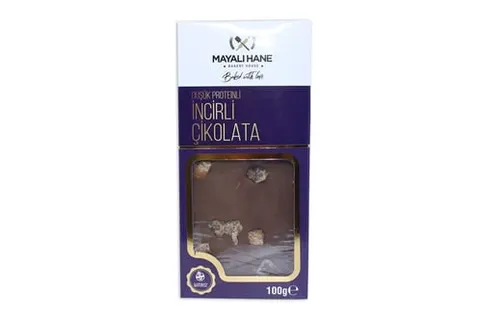 Mayalı Hane Düşük Proteinli İncirli Çikolata 100 gr